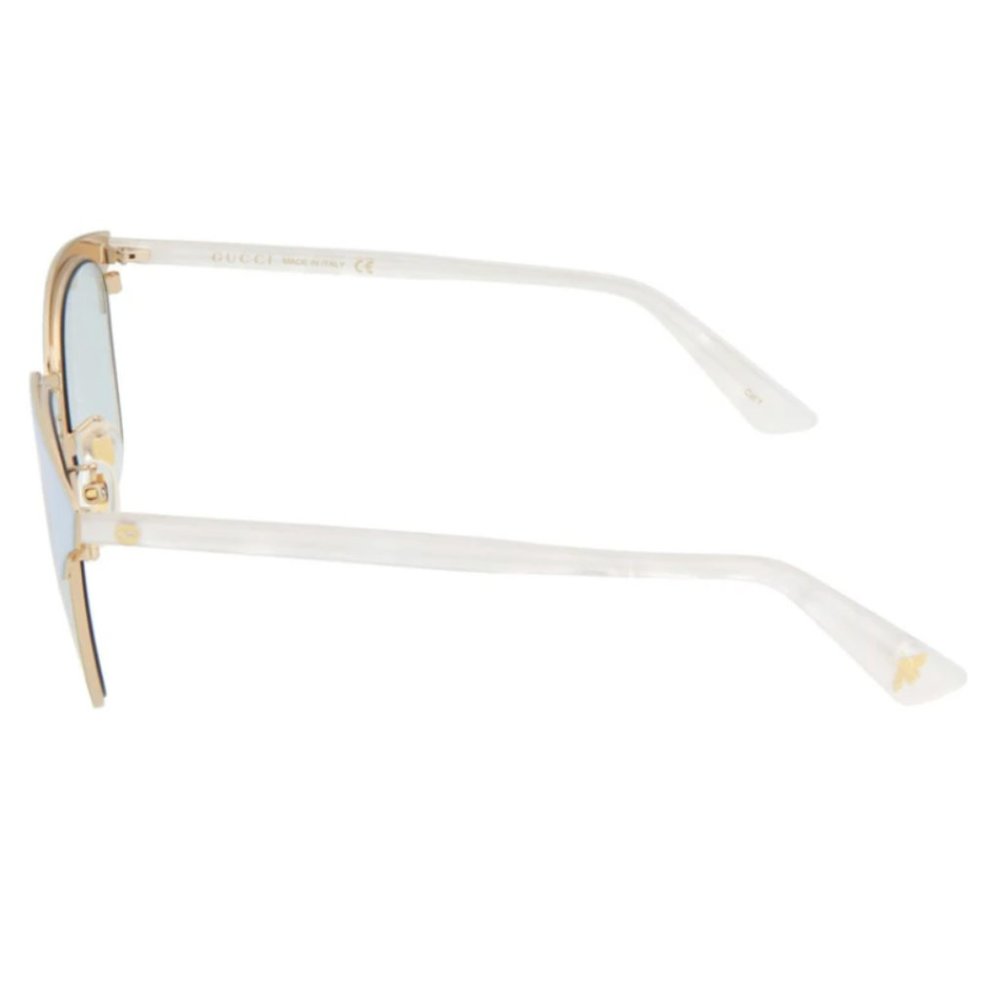 Gucci Round Blue & White Sunglasses - Picture 3 of 3
